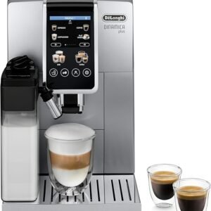Delonghi Dinamica Plus Espresso Coffee Machine Automatic Milk Frother 24 One Touch Recipes Enjoy Lattes Cappuccinos And More Ecam38085Sb