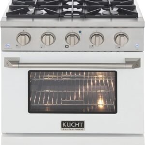Kucht 30 In 4 2 Cu Ft Dual Fuel Range Gas Sealed Burners Kdf302