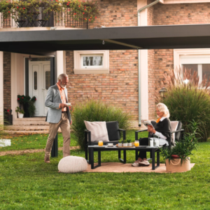 Pergola With Roof Louvered Roof For More Comfort Outdoors